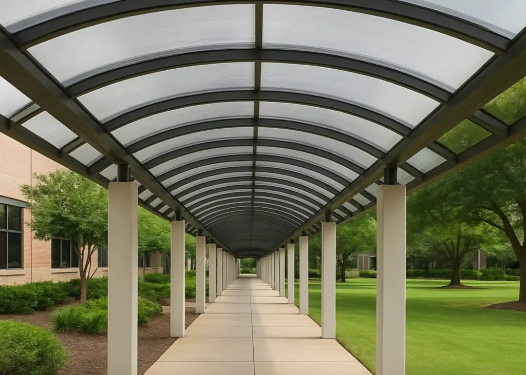 Walkways Covering Structures
